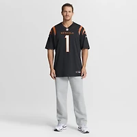 Men's Nike Number 1 Dad Black Cincinnati Bengals Game Jersey