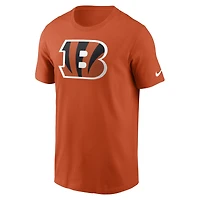 T-shirt Nike orange pour homme avec logo essentiel des Bengals de Cincinnati