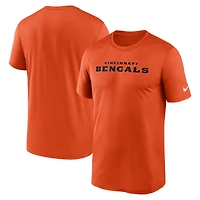Men's Nike Orange Cincinnati Bengals Primetime Legend Wordmark Dri-FIT T-Shirt