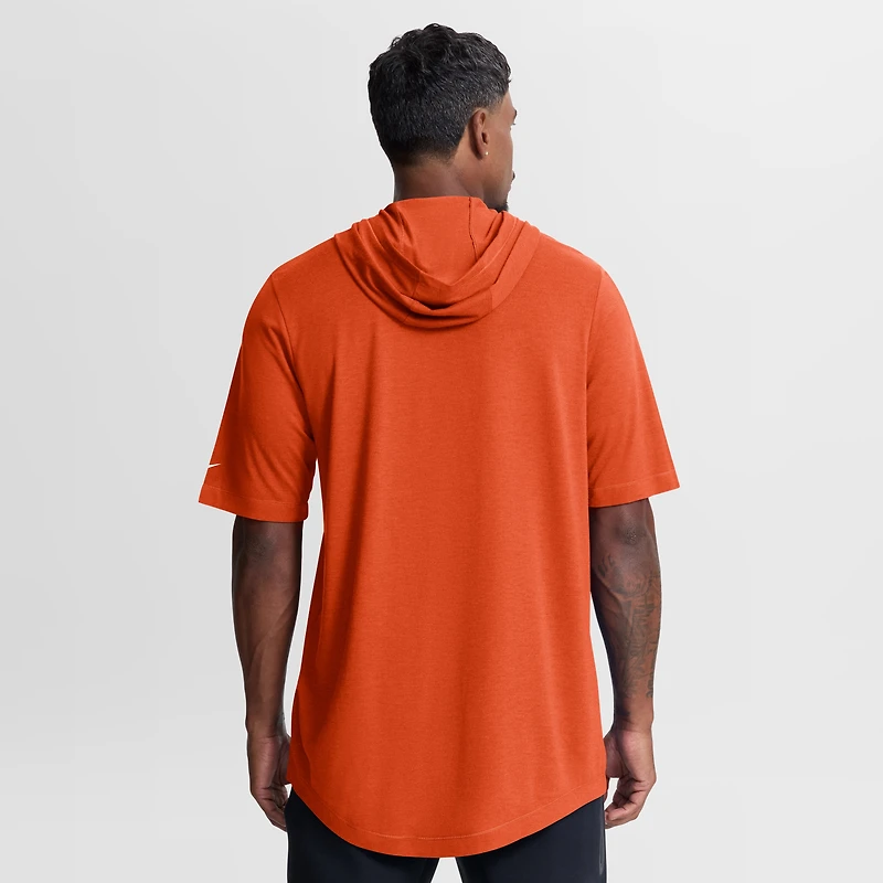 Men's Nike Orange Cincinnati Bengals Tri-Blend Hooded T-Shirt