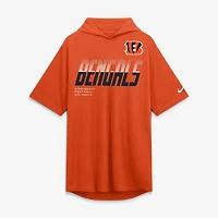 Men's Nike Orange Cincinnati Bengals Tri-Blend Hooded T-Shirt