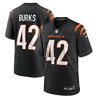 Men's Nike Oren Burks  Black Cincinnati Bengals Team Game Jersey