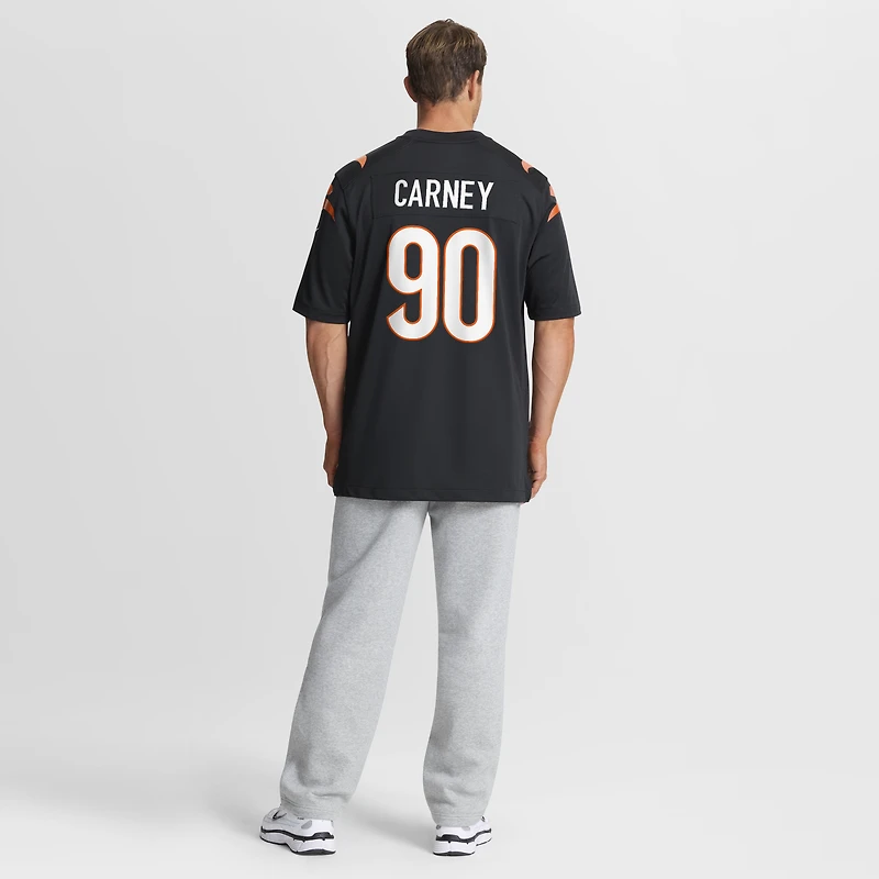 Men's Nike Owen Carney Black Cincinnati Bengals Home Game Player Jersey