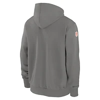 Men's Nike  Pewter Cincinnati Bengals Player Full-Zip Performance Hoodie