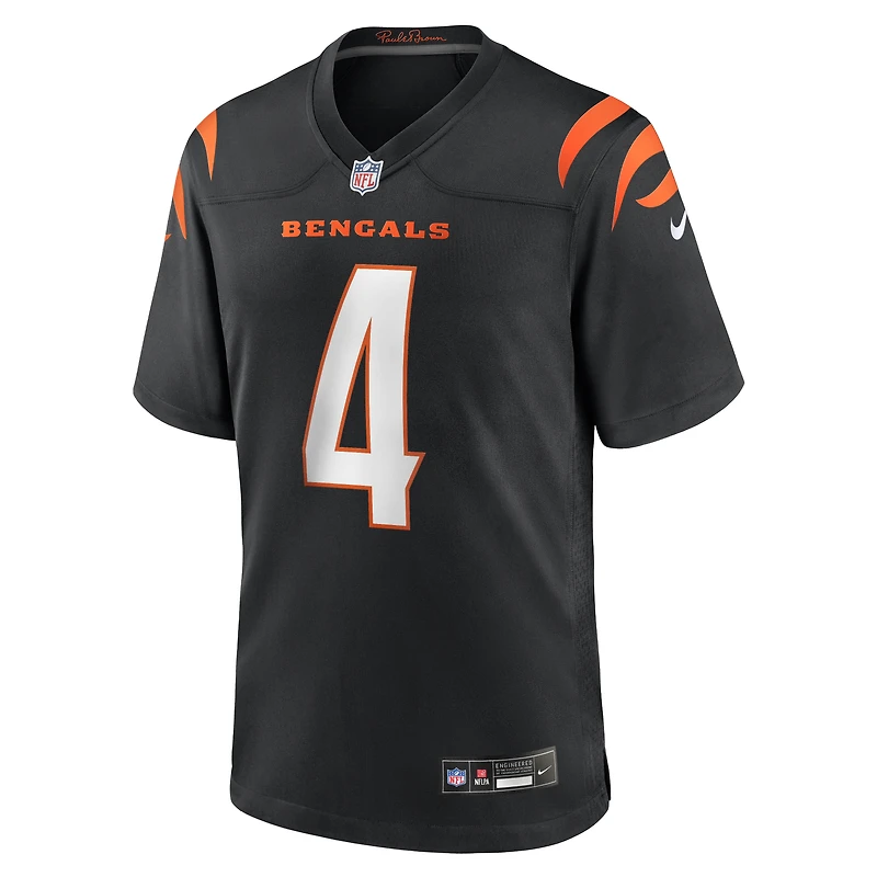 Men's Nike Sean Clifford Black Cincinnati Bengals Team Game Jersey