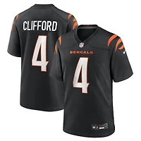 Men's Nike Sean Clifford  Black Cincinnati Bengals Team Game Jersey