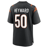 Men's Nike Shaka Heyward  Black Cincinnati Bengals Team Game Jersey