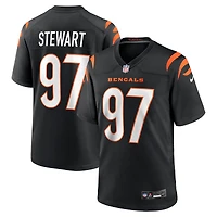 Men's Nike Shemar Stewart  Black Cincinnati Bengals Team Game Jersey