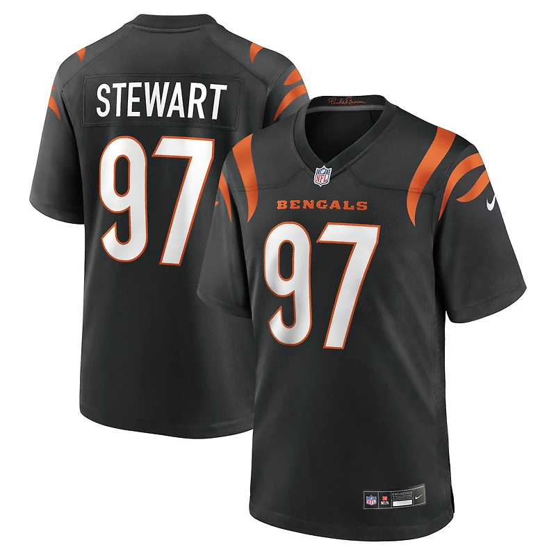 Maillot Nike Shemar Stewart noir pour homme des Bengals de Cincinnati