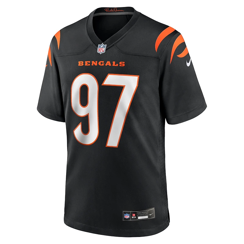 Maillot Nike Shemar Stewart noir pour homme des Bengals de Cincinnati