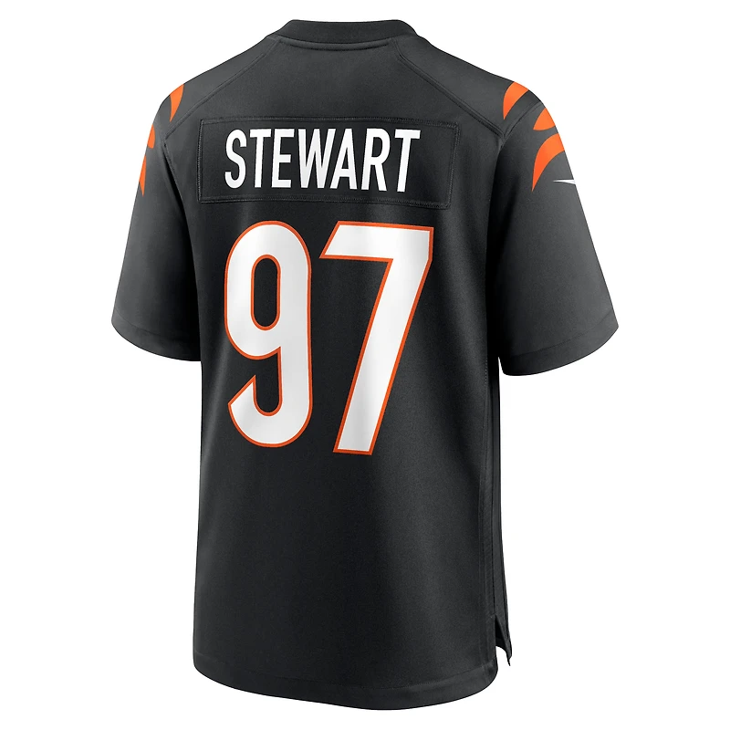 Maillot Nike Shemar Stewart noir pour homme des Bengals de Cincinnati