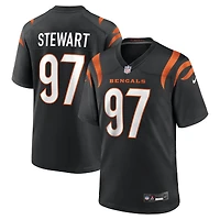 Men's Nike Shemar Stewart  Black Cincinnati Bengals Team Game Jersey