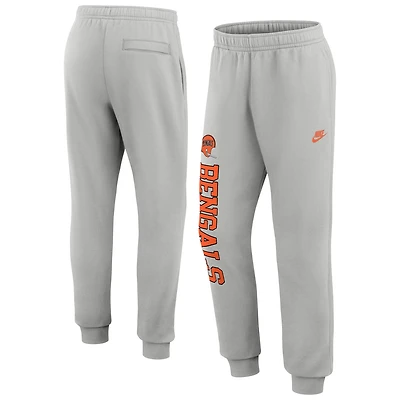 Pantalon de jogging en molleton Nike Silver Cincinnati Bengals Rewind Club pour homme