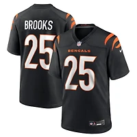 Men's Nike Tahj Brooks  Black Cincinnati Bengals Team Game Jersey