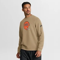 Men's Nike Tan Cincinnati Bengals Swing Pass Rewind Club Pullover Sweatshirt