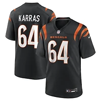 Men's Nike Ted Karras Black Cincinnati Bengals Game Player Jersey
