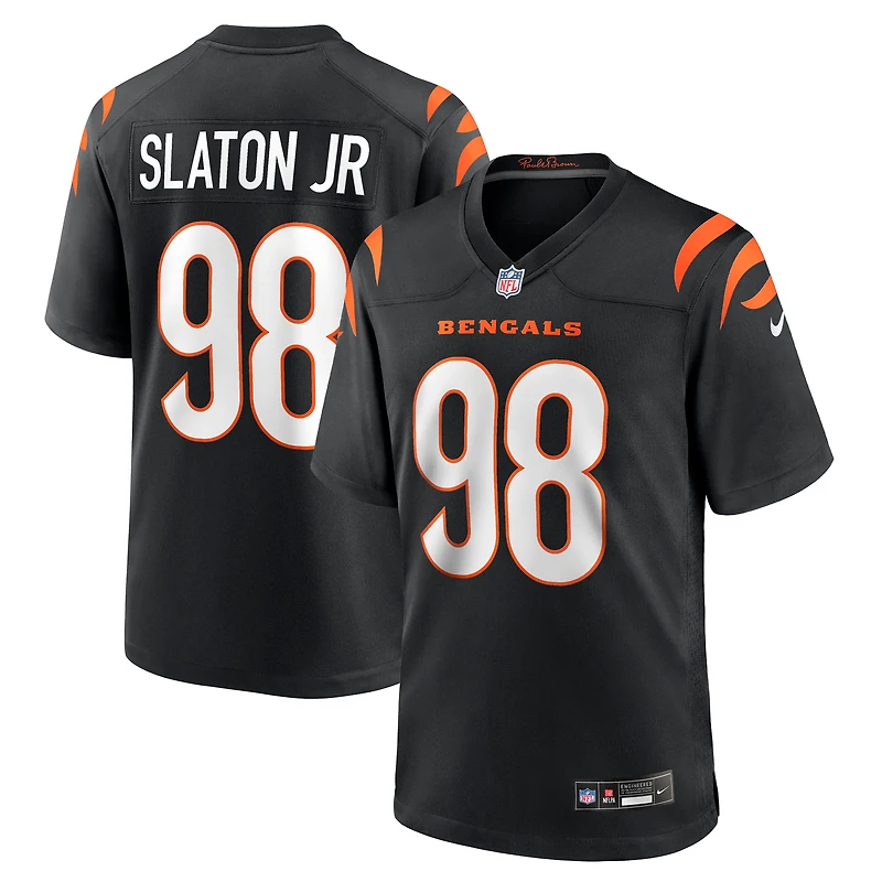 Men's Nike Tedarrell Slaton Jr  Black Cincinnati Bengals Team Game Jersey