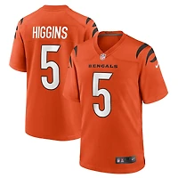Maillot Nike Higgins Orange pour homme, match alternatif des Bengals de Cincinnati