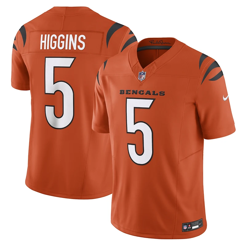 Men's Nike Tee Higgins Orange Cincinnati Bengals Vapor F.U.S.E. Limited Jersey