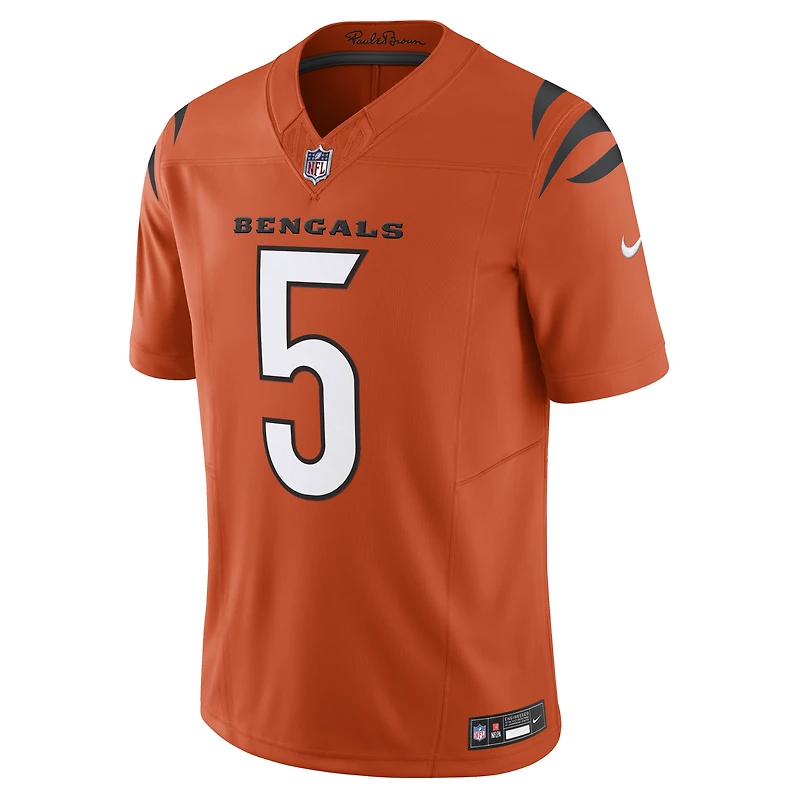 Men's Nike Tee Higgins Orange Cincinnati Bengals Vapor F.U.S.E. Limited Jersey