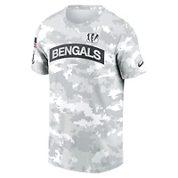 T-shirt Nike Cincinnati Bengals 2024 Salute To Service Performance pour homme, blanc, grande taille