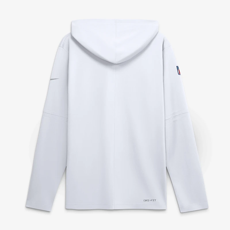Men's Nike White Cincinnati Bengals Sideline Dri-FIT Long Sleeve Hooded T-Shirt