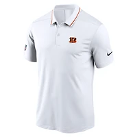 Men's Nike White Cincinnati Bengals Sideline Victory Performance Polo
