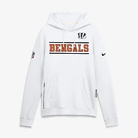 Men's Nike White Cincinnati Bengals Standard Issue Replay Officials Alternate Dri-FIT Hoodie