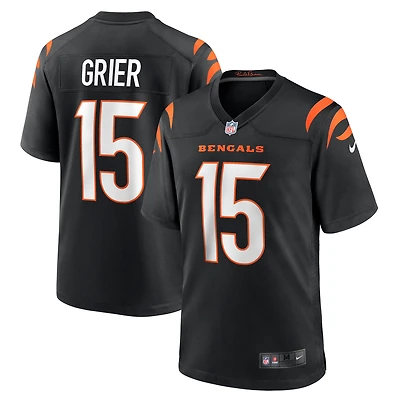 Men's Nike Will Grier  Black Cincinnati Bengals Team Game Jersey
