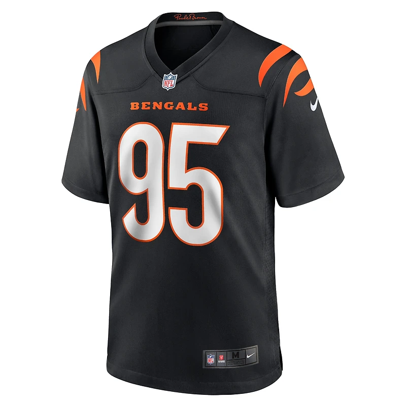 Maillot de joueur match Nike Zach Carter pour hommes, noir, Cincinnati Bengals