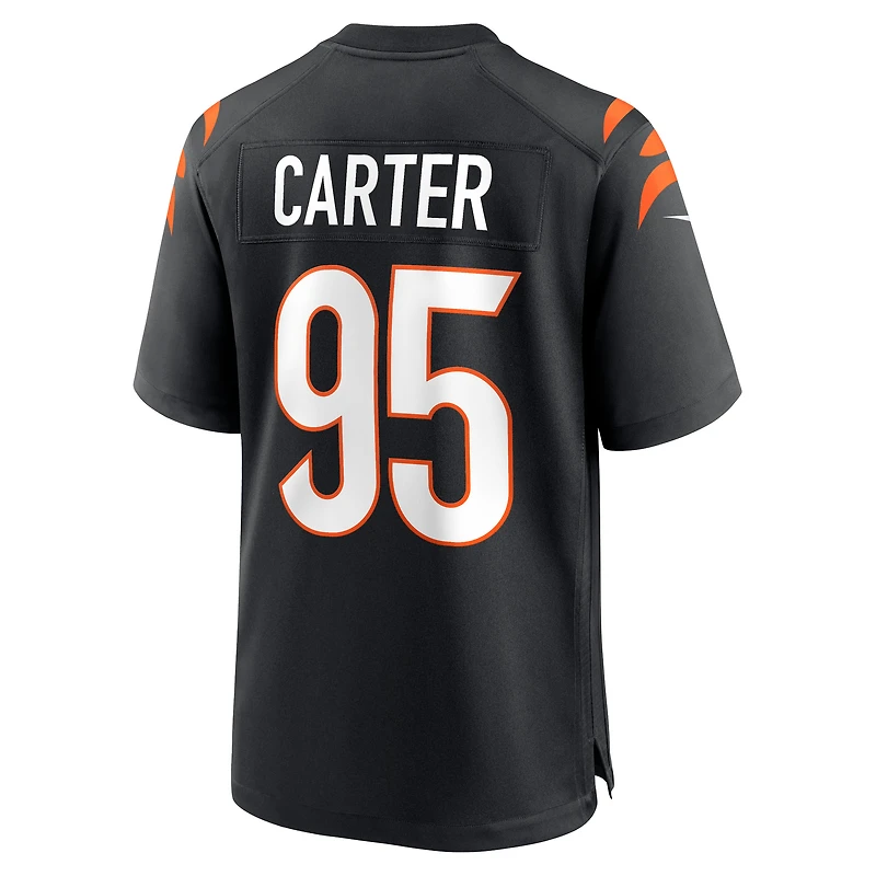 Maillot de joueur match Nike Zach Carter pour hommes, noir, Cincinnati Bengals