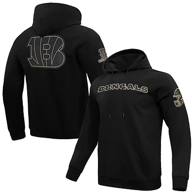 Sweat à capuche classique en chenille Pro Standard pour homme, noir, des Bengals de Cincinnati