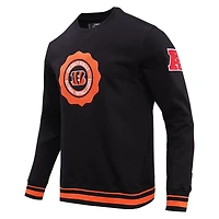 Men's Pro Standard Black Cincinnati Bengals Crest Emblem Pullover Sweatshirt