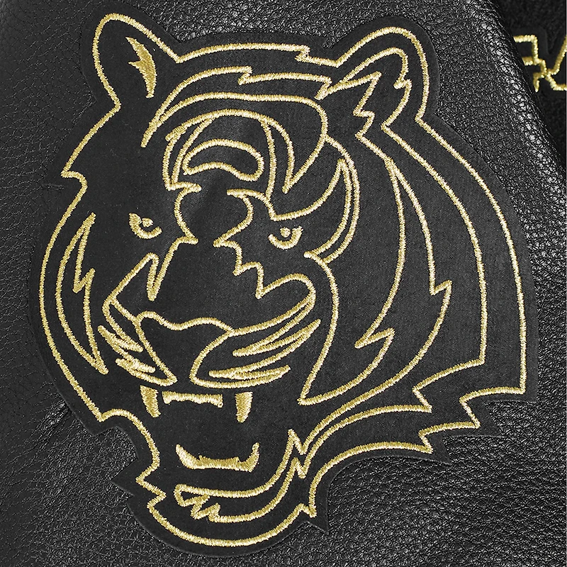 Veste Varsity entièrement zippée Pro Standard noire pour homme des Bengals de Cincinnati