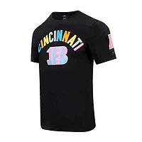 Men's Pro Standard Black Cincinnati Bengals Neon Graphic T-Shirt