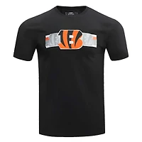 Men's Pro Standard Black Cincinnati Bengals Retro Striper T-Shirt