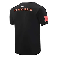 Men's Pro Standard Black Cincinnati Bengals Retro Striper T-Shirt