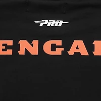 Men's Pro Standard Black Cincinnati Bengals Retro Striper T-Shirt
