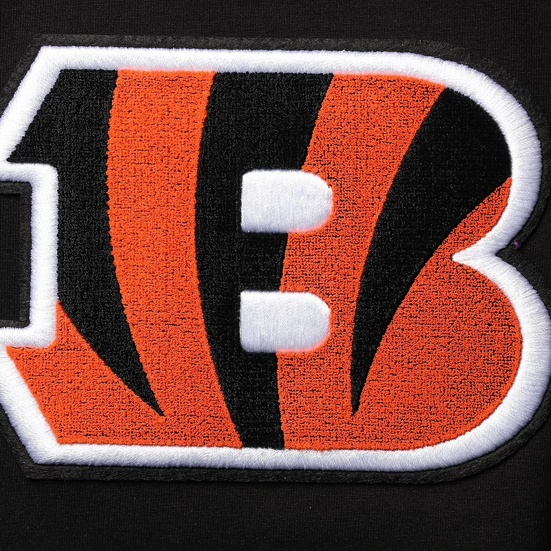 Men's Pro Standard Black Cincinnati Bengals Team Classic Bristle Slim-Fit T-Shirt