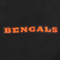 Men's Pro Standard Black Cincinnati Bengals Turn It Up Drop Shoulder Pullover Sweatshirt