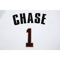 Haut Pro Standard Ja'Marr Chase blanc pour hommes des Bengals de Cincinnati en maille avec nom et numéro joueur