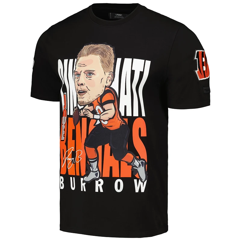 T-shirt graphique Pro Standard Joe Burrow pour hommes, noir, Cincinnati Bengals Avatar Remix Player