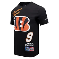 Men's Pro Standard Joe Burrow Black Cincinnati Bengals Fast Lane Name & Number Player T-Shirt