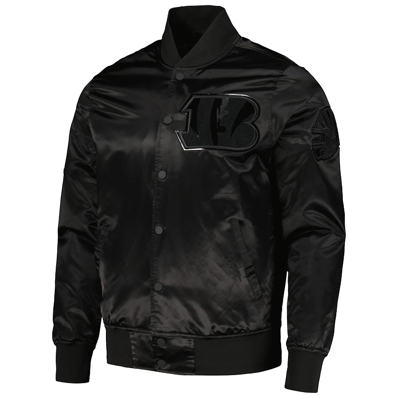 Men's Pro Standard Joe Burrow Black Cincinnati Bengals Player Full-Snap Jacket