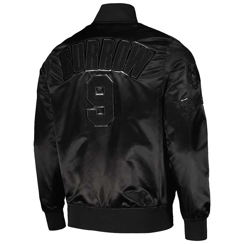 Men's Pro Standard Joe Burrow Black Cincinnati Bengals Player Full-Snap Jacket