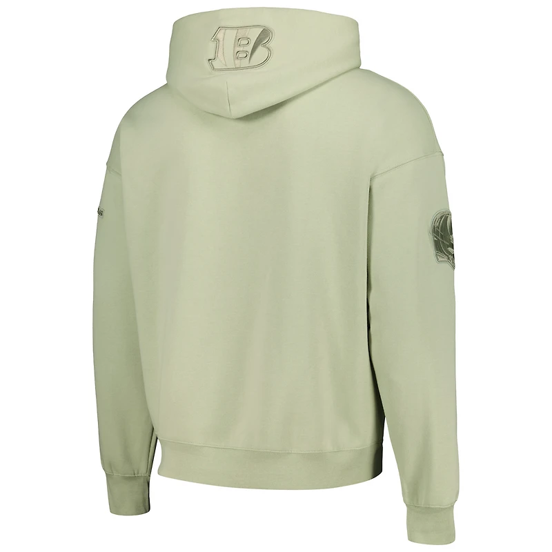 Men's Pro Standard Joe Burrow Light Green Cincinnati Bengals Player Name & Number Pullover Hoodie