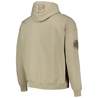 Sweat à capuche Pro Standard Joe Burrow Tan Cincinnati Bengals pour hommes, nom et numéro du joueur