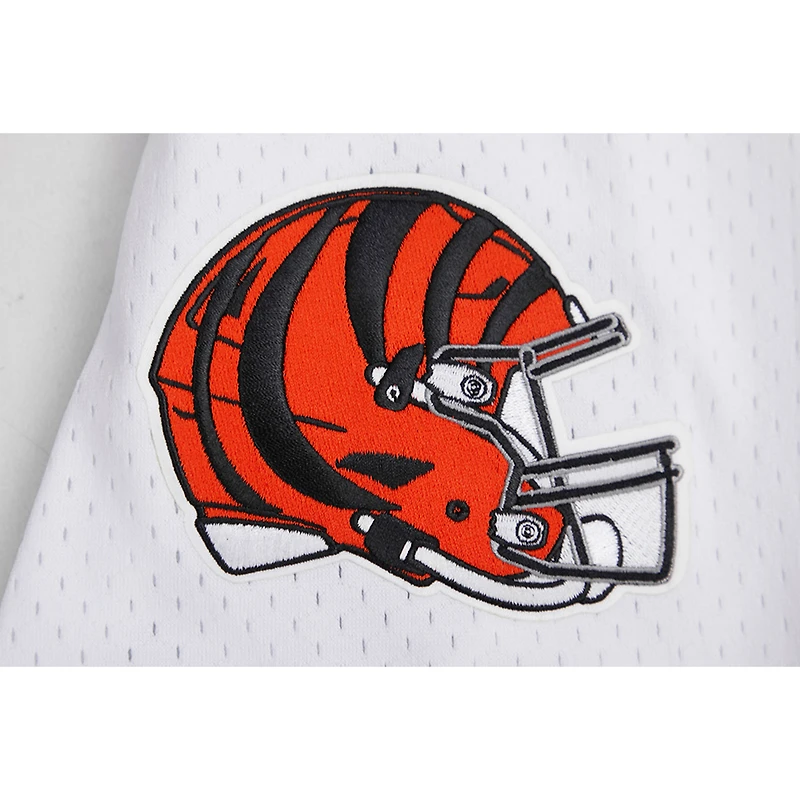 Men's Pro Standard Joe Burrow Cincinnati Bengals Mesh Baseball Button-Up T-Shirt