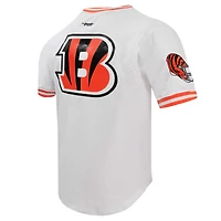 Men's Pro Standard Joe Burrow White Cincinnati Bengals Player Name & Number Mesh T-Shirt