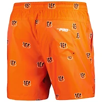 Short Pro Standard orange avec mini logo des Bengals de Cincinnati pour homme